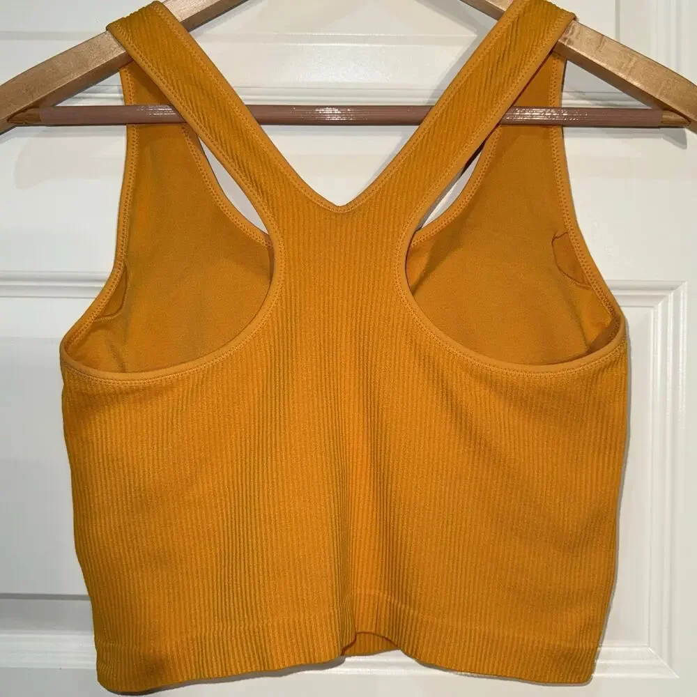 Calia Seamless Brami Sports Bra, Glowing Umber, Women's Size M - Picture 3 of 4